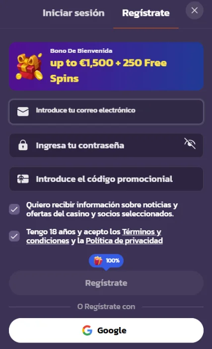 Registro y acceso